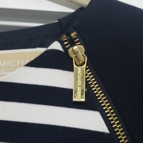 Michael Kors Navy and White striped mini dress - Picture 2 of 5